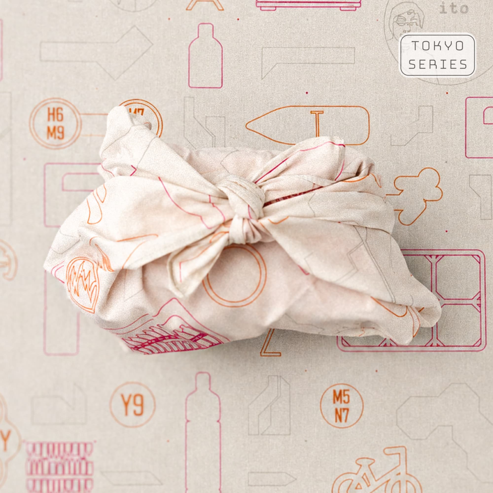 Furoshiki Wrap 1 box and components